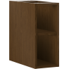 Mexen Box-A armario abierto con estante 20 cm, nogal - 91AX2-0200-470-0-86
