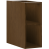 Mexen Box-A offener Schrank mit Regal 20 cm, Nussbaum - 91AX2-0200-470-0-86