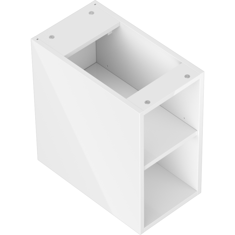 Mexen Box-A open cabinet with shelf 25 cm, white gloss - 91AX2-0250-470-0-00