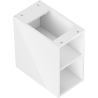 Mexen Box-A offener Schrank mit Regal 25 cm, weißer Glanz - 91AX2-0250-470-0-00