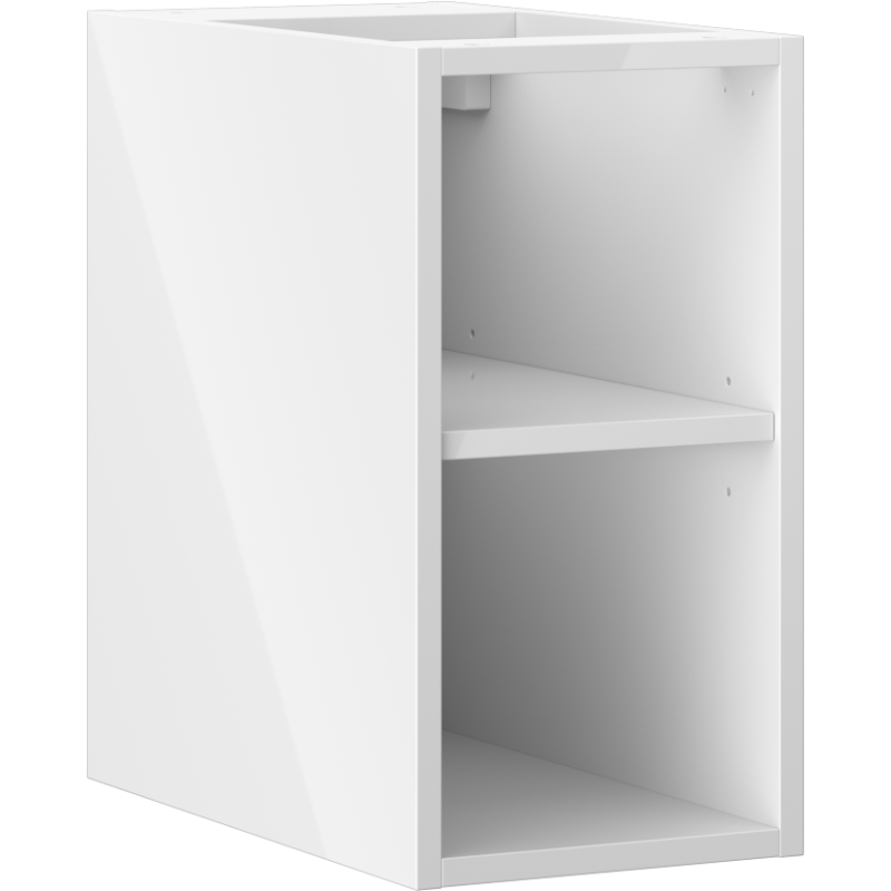Mexen Box-A szafka otwarta z półką 25 cm, biała połysk - 91AX2-0250-470-0-00
