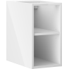 Mexen Box-A offener Schrank mit Regal 25 cm, weiß glänzend - 91AX2-0250-470-0-00