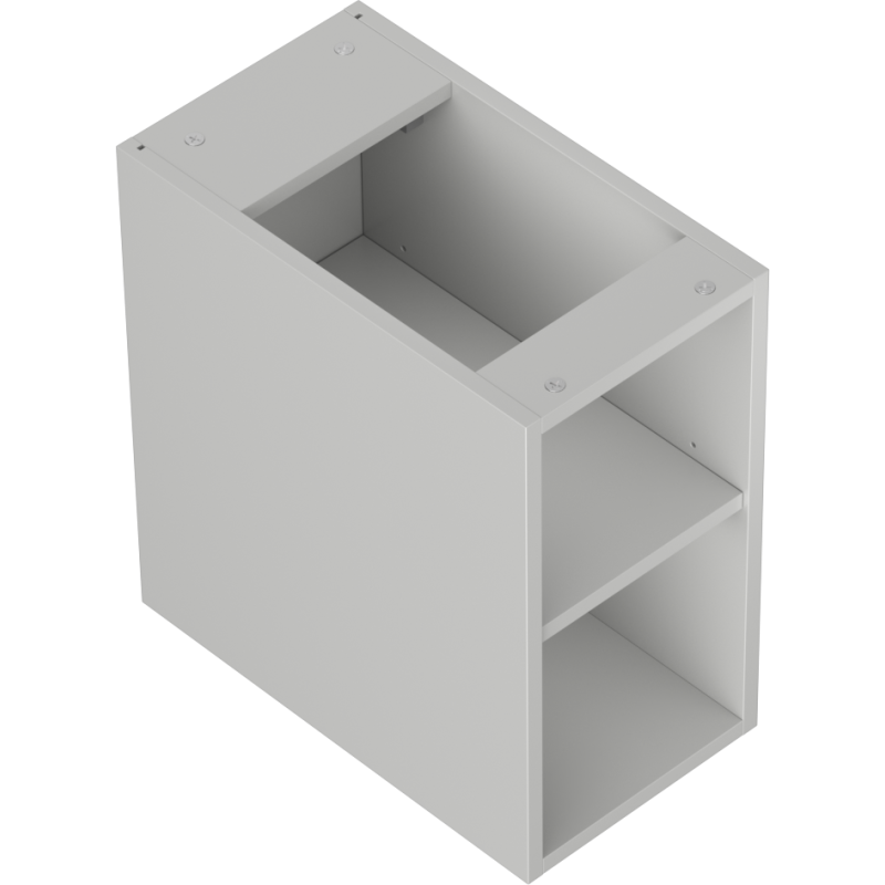 Mexen Box-A öppen skåp med hylla 25 cm, grå matt - 91AX2-0250-470-0-62