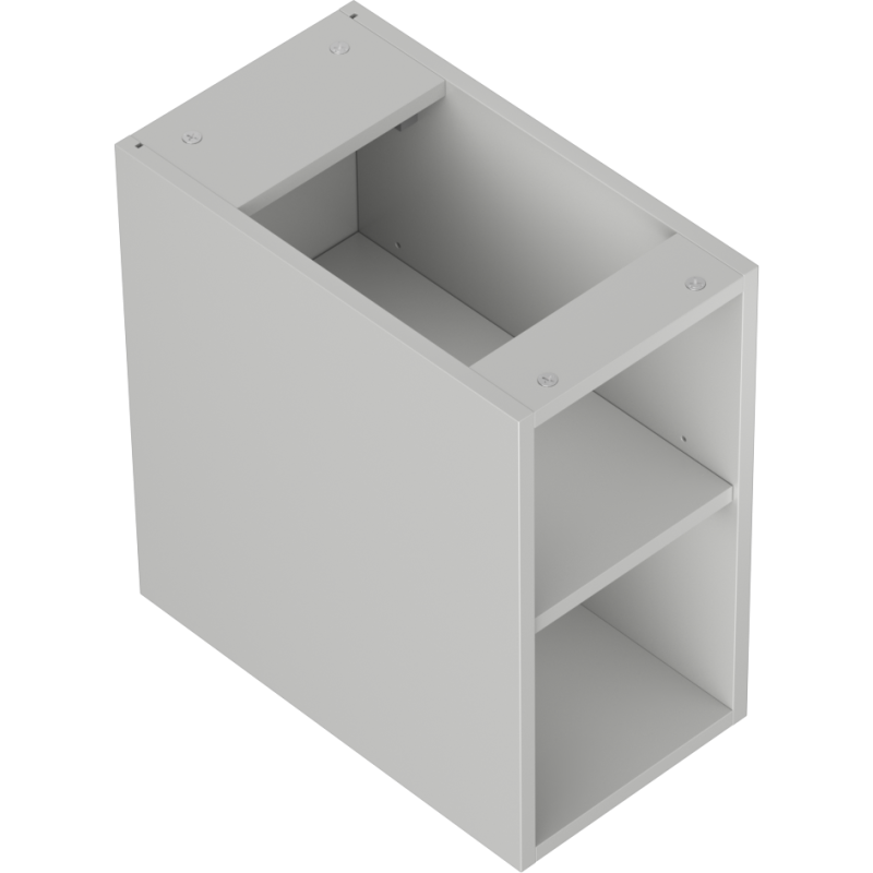 Mexen Box-A szafka otwarta z półką 25 cm, szara mat - 91AX2-0250-470-0-62