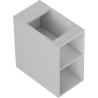 Mexen Box-A szafka otwarta z półką 25 cm, szara mat - 91AX2-0250-470-0-62
