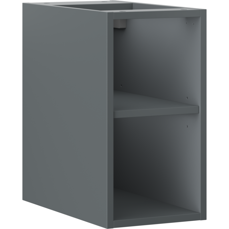 Mexen Box-A offener Schrank mit Regal 25 cm, Mattgraphit - 91AX2-0250-470-0-66