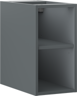 Mexen Box-A open kast met plank 25 cm, mat grafiet - 91AX2-0250-470-0-66