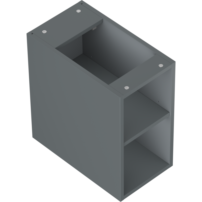 Mexen Box-A Open Shelf Cabinet 25 cm, Matte Graphite - 91AX2-0250-470-0-66