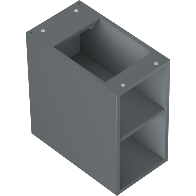 Mexen Box-A öppen skåp med hylla 25 cm, grafit matt - 91AX2-0250-470-0-66