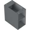 Mexen Box-A otvoreni ormarić s policom 25 cm, grafit mat - 91AX2-0250-470-0-66