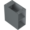 Mexen Box-A szafka otwarta z półką 25 cm, grafit mat - 91AX2-0250-470-0-66