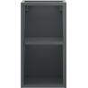 Mexen Box-A offene Schrank mit Fach 25 cm, Graphit matt - 91AX2-0250-470-0-66
