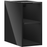 Mexen Box-A armoire ouverte avec étagère 25 cm, noir brillant - 91AX2-0250-470-0-70