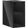 Mexen Box-A odprta omarica s polico 25 cm, črna sijaj - 91AX2-0250-470-0-70