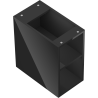 Mexen Box-A szafka otwarta z półką 25 cm, czarna połysk - 91AX2-0250-470-0-70