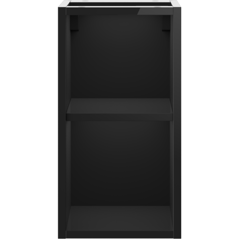 Mexen Box-A scaffale aperto con ripiano 25 cm, nero lucido - 91AX2-0250-470-0-70