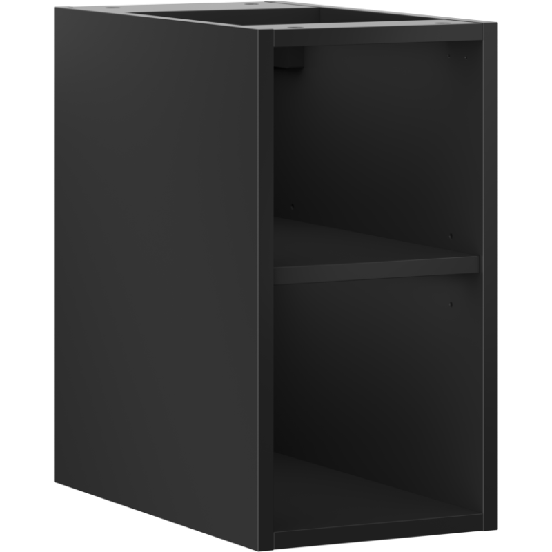 Mexen Box-A szafka otwarta z półką 25 cm, czarna mat - 91AX2-0250-470-0-71