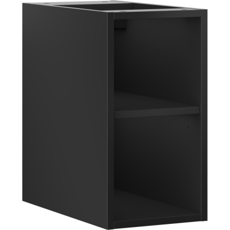 Mexen Box-A szafka otwarta z półką 25 cm, czarna mat - 91AX2-0250-470-0-71