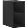 Mexen Box-A otvoreni ormarić s policom 25 cm, crni mat - 91AX2-0250-470-0-71