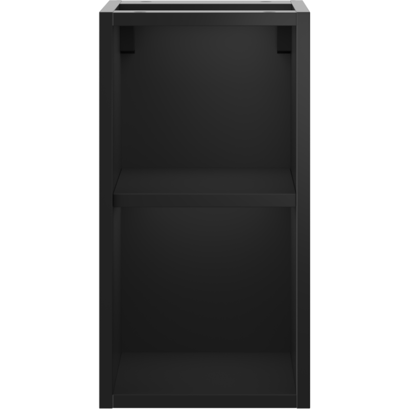 Mexen Box-A armário aberto com prateleira 25 cm, preto mate - 91AX2-0250-470-0-71