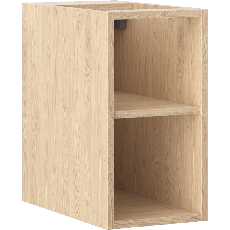 Mexen Box-A offener Schrank mit Regal 25 cm, Eiche - 91AX2-0250-470-0-81