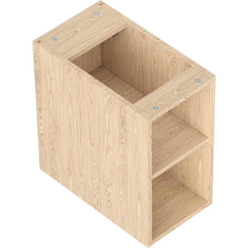Mexen Box-A szafka otwarta z półką 25 cm, dąb - 91AX2-0250-470-0-81
