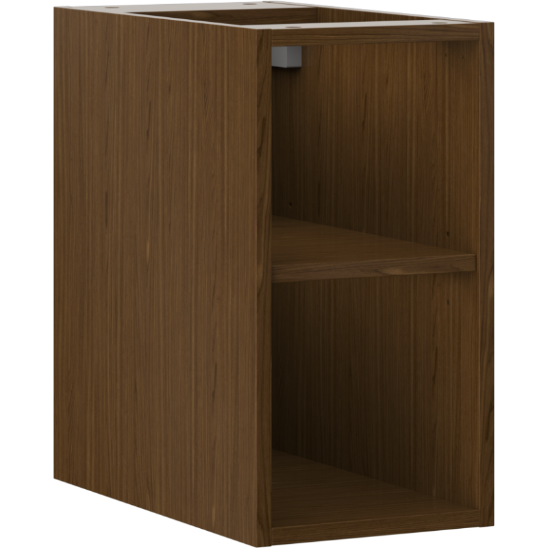 Mexen Box-A armadietto aperto con ripiano 25 cm, noce - 91AX2-0250-470-0-86