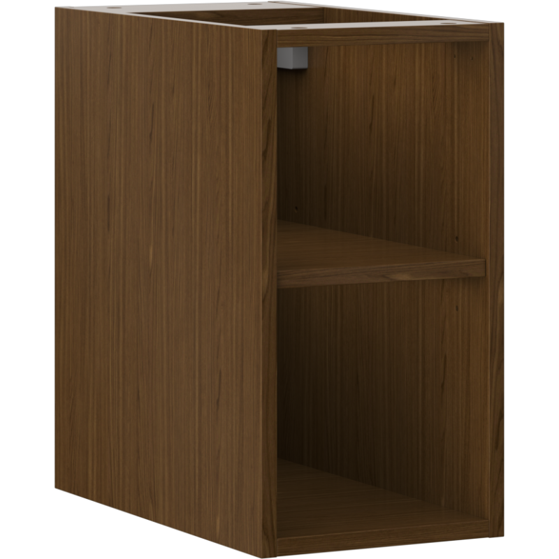 Mexen Box-A offener Schrank mit Einlegeboden 25 cm, Nussbaum - 91AX2-0250-470-0-86