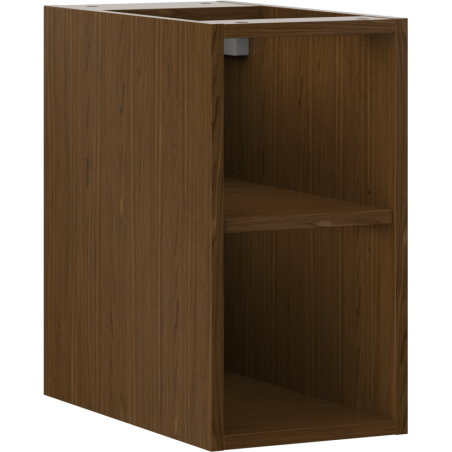 Mexen Box-A armario abierto con estante de 25 cm, nogal - 91AX2-0250-470-0-86