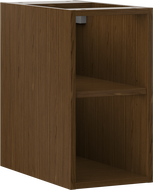 Mexen Box-A offener Schrank mit Einlegeboden 25 cm, Nussbaum - 91AX2-0250-470-0-86