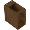 Mexen Box-A armario abierto con estante de 25 cm, nogal - 91AX2-0250-470-0-86
