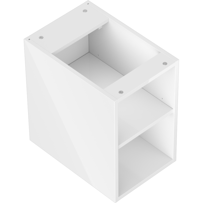 Mexen Box-A armadietto aperto con ripiano 30 cm, bianco lucido - 91AX2-0300-470-0-00