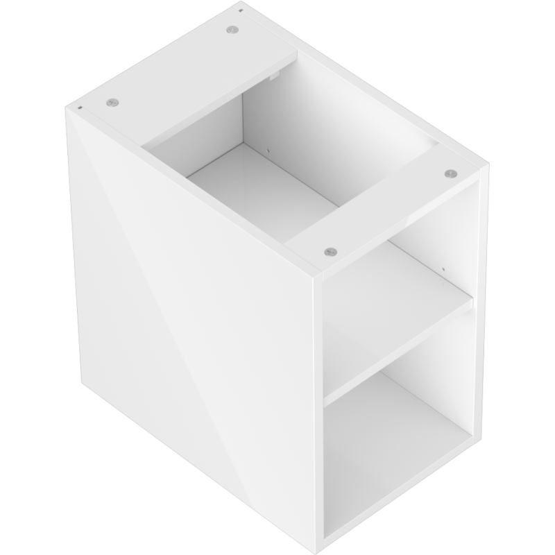 Mexen Box-A szafka otwarta z półką 30 cm, biała połysk - 91AX2-0300-470-0-00