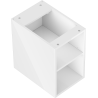 Mexen Box-A offene Schrank mit Regal 30 cm, weiß Hochglanz - 91AX2-0300-470-0-00