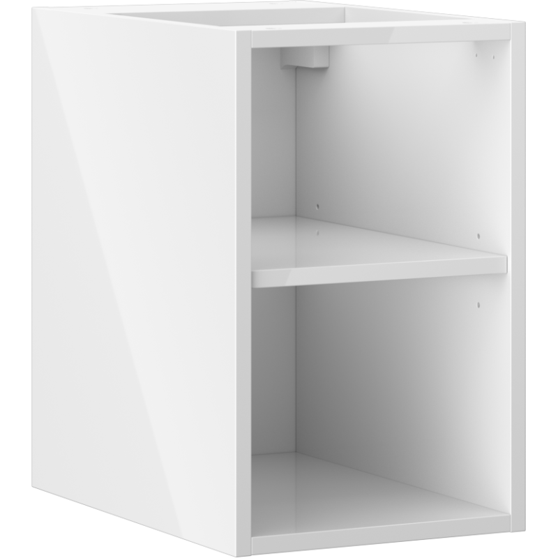 Mexen Box-A avoin kaappi hyllyllä 30 cm, valkoinen kiiltävä - 91AX2-0300-470-0-00