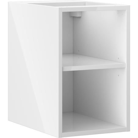 Mexen Box-A szafka otwarta z półką 30 cm, biała połysk - 91AX2-0300-470-0-00