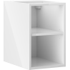 Mexen Box-A szafka otwarta z półką 30 cm, biała połysk - 91AX2-0300-470-0-00