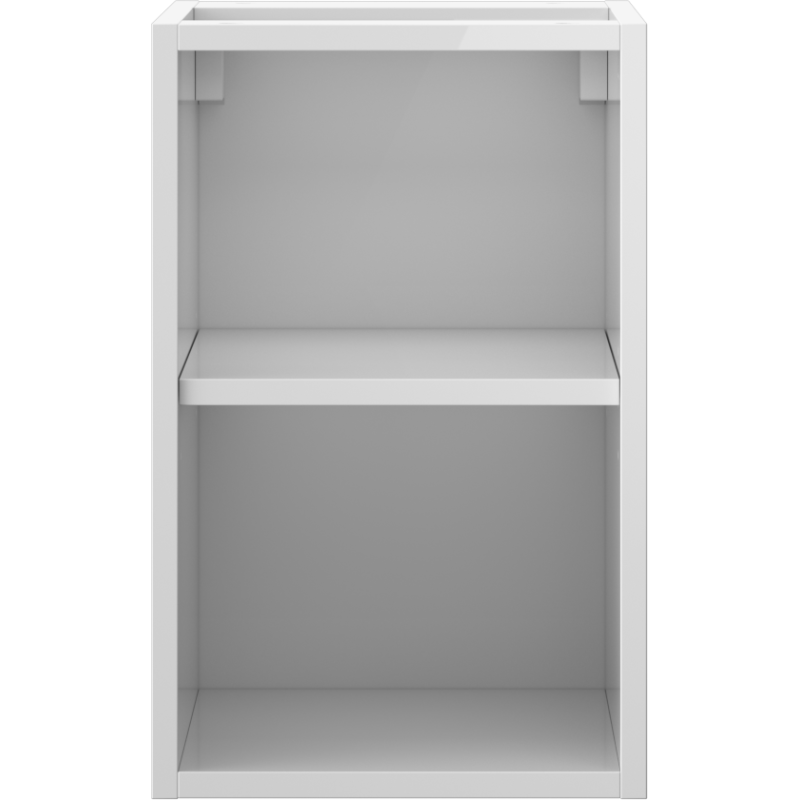 Mexen Box-A armário aberto com prateleira 30 cm, branco brilho - 91AX2-0300-470-0-00