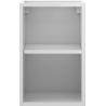 Mexen Box-A armoire ouverte avec étagère 30 cm, blanc brillant - 91AX2-0300-470-0-00