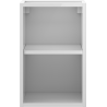 Mexen Box-A szafka otwarta z półką 30 cm, biała połysk - 91AX2-0300-470-0-00