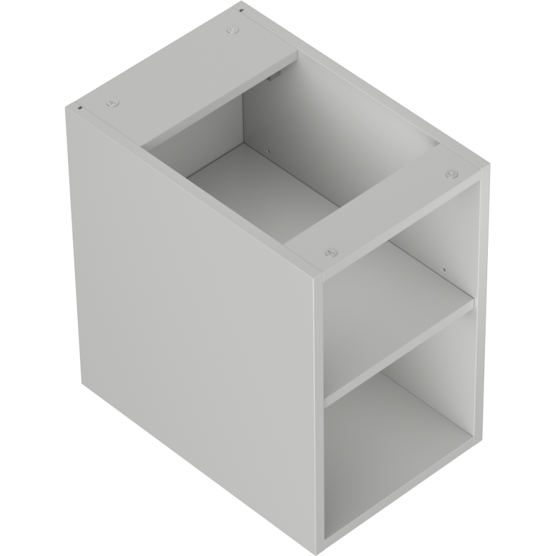 Mexen Box-A szafka otwarta z półką 30 cm, szara mat - 91AX2-0300-470-0-62