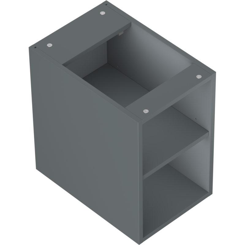 Mexen Box-A szafka otwarta z półką 30 cm, grafit mat - 91AX2-0300-470-0-66