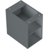 Mexen Box-A armario abierto con estante de 30 cm, grafito mate - 91AX2-0300-470-0-66