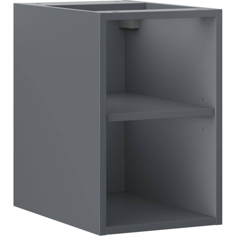 Mexen Box-A avoin kaappi hyllyllä 30 cm, grafiitti matta - 91AX2-0300-470-0-66