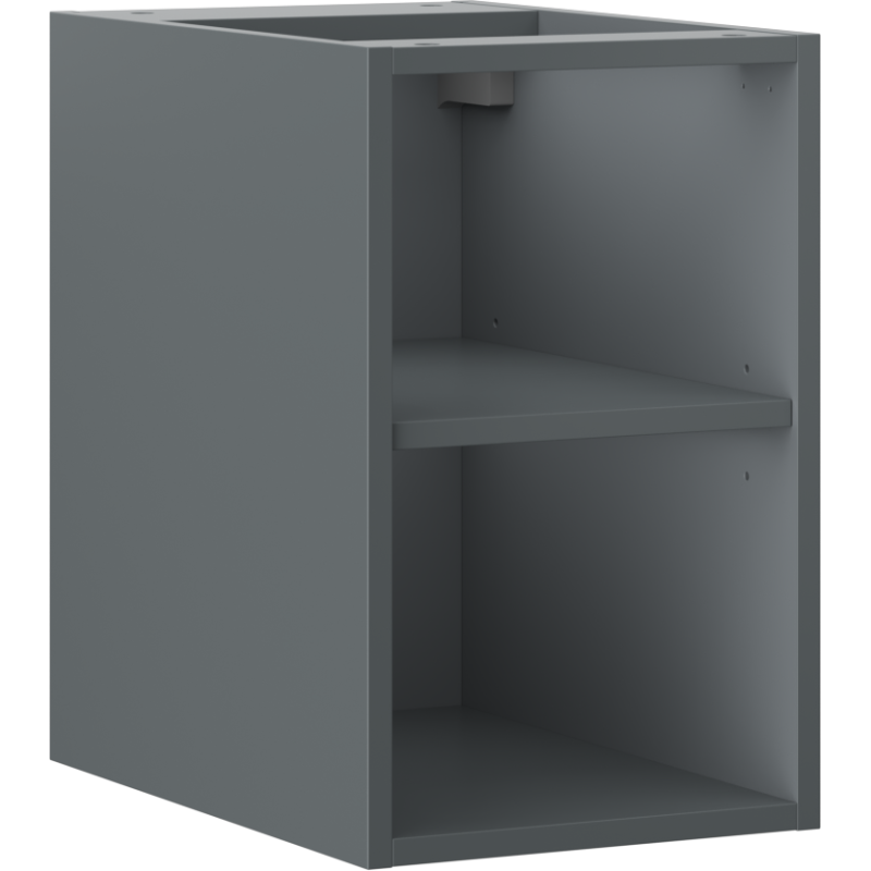 Mexen Box-A offenes Schrank mit Regal 30 cm, Grafit Matt - 91AX2-0300-470-0-66