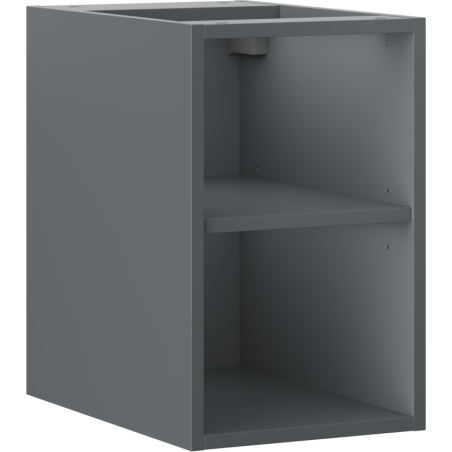 Mexen Box-A open cabinet with shelf 30 cm, matte graphite - 91AX2-0300-470-0-66