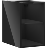 Mexen Box-A open kast met plank 30 cm, zwart glans - 91AX2-0300-470-0-70