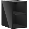 Mexen Box-A szafka otwarta z półką 30 cm, czarna połysk - 91AX2-0300-470-0-70
