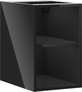 Mexen Box-A armario abierto con estante de 30 cm, negro brillante - 91AX2-0300-470-0-70