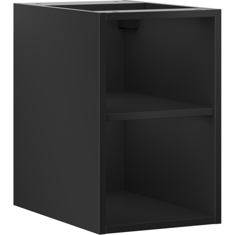 Mexen Box-A otvoreni ormarić s policom 30 cm, crni mat - 91AX2-0300-470-0-71